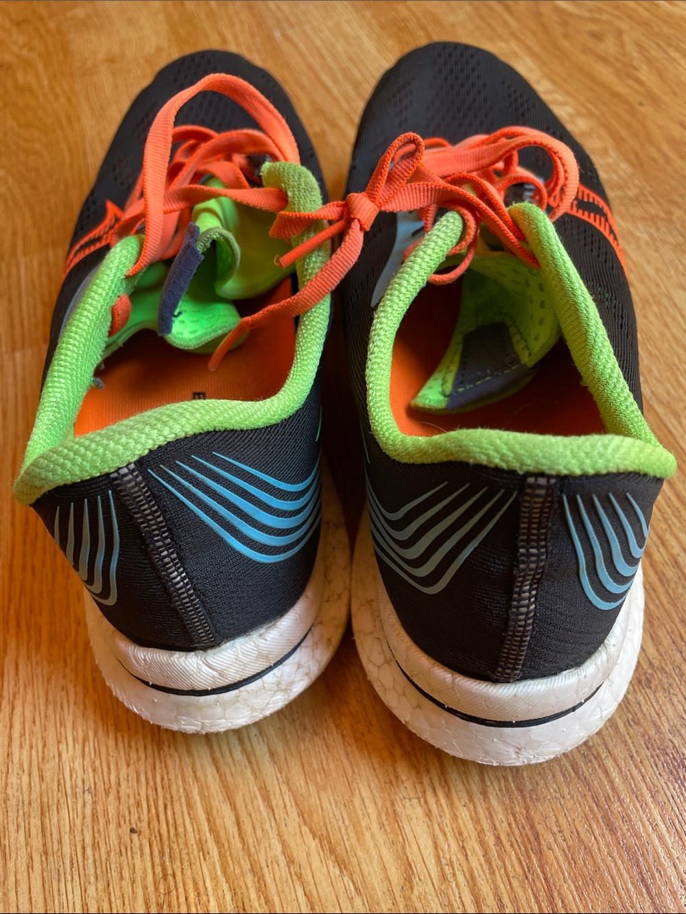 Saucony Endorphin Pro Men's Running Shoes - Black with Orange & Neon Green - Picture 4 of 8